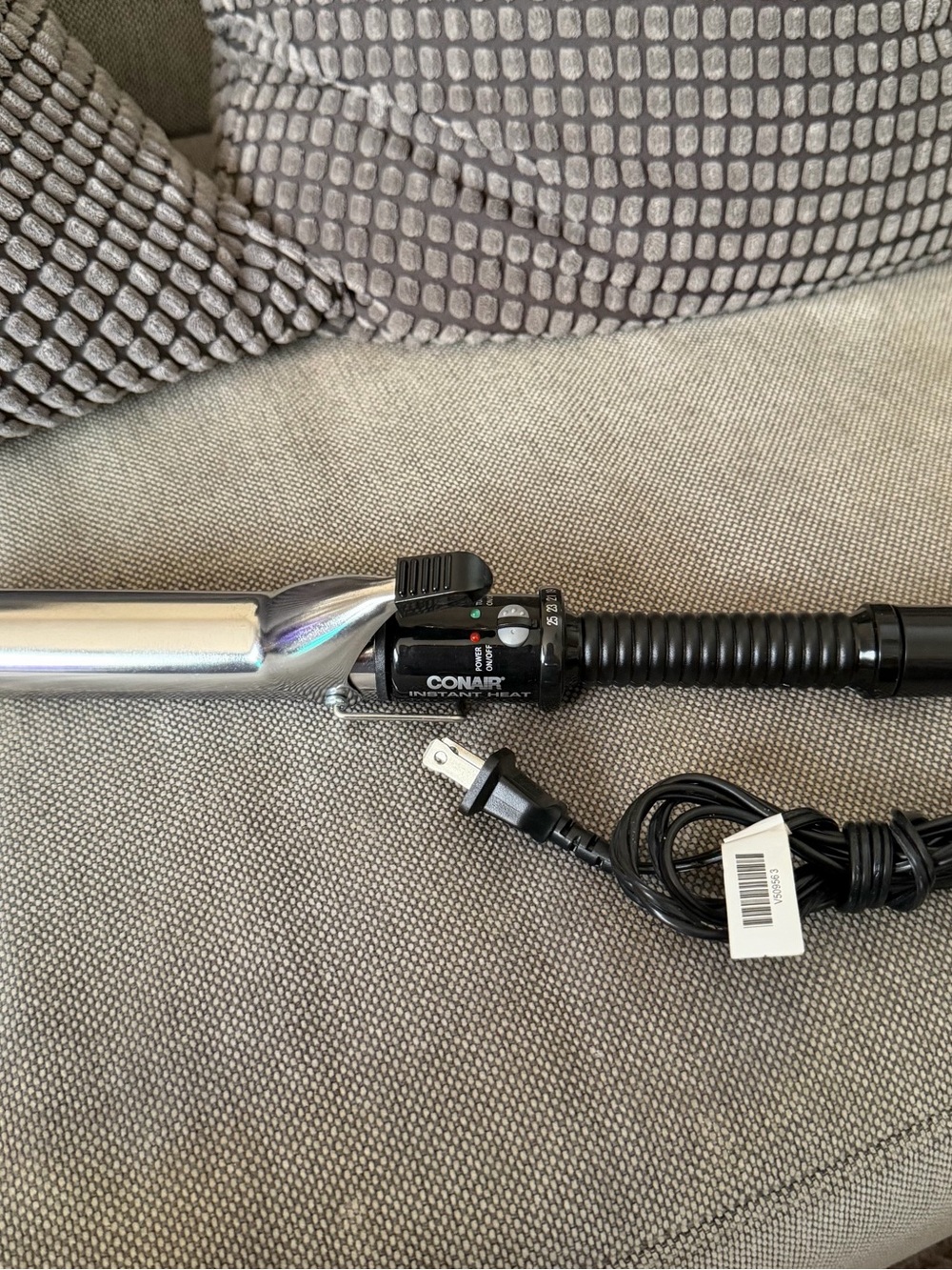Conair Instant Heat Silver Curling Iron - Black